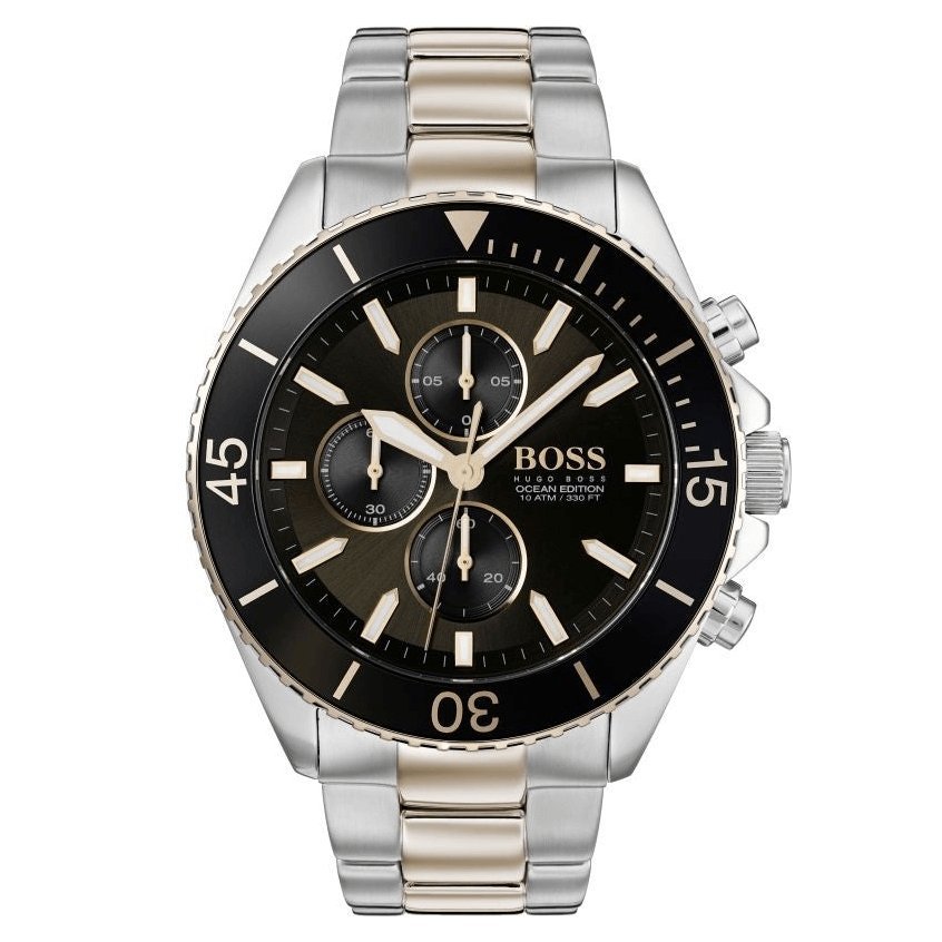 Hugo Boss Men S Watch Chronograph Ocean Edition Two Tone Hb1513705 -korean beauty
