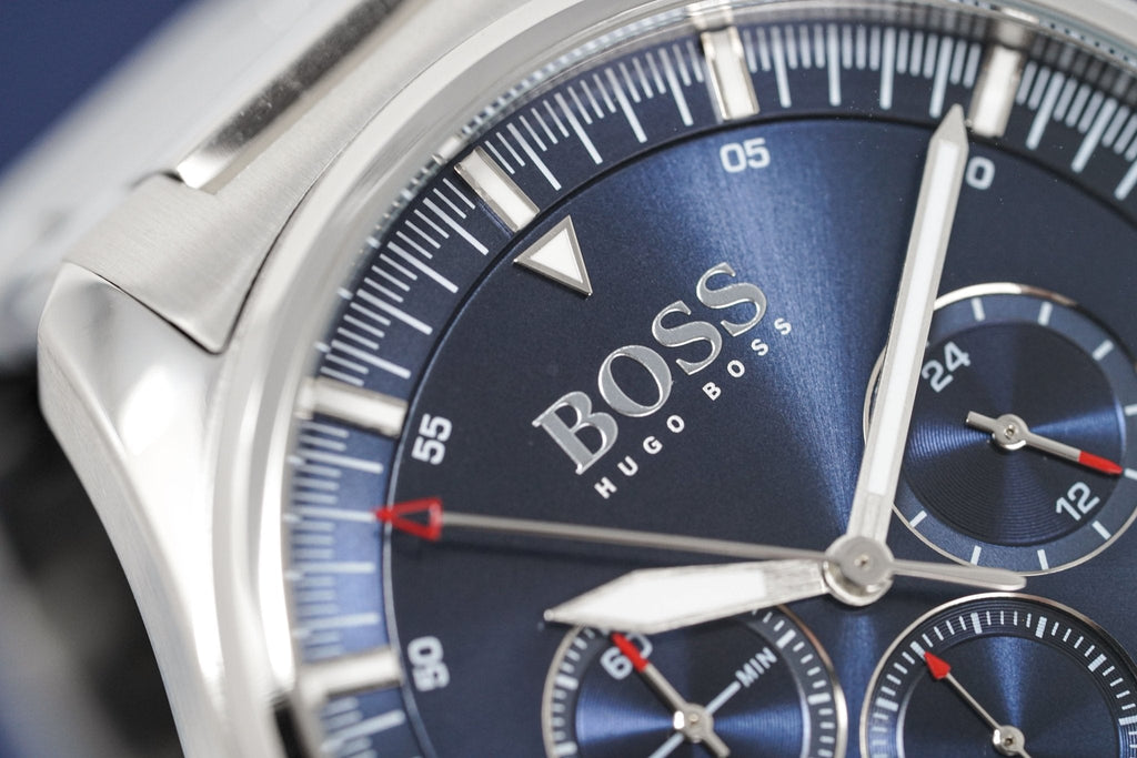 Hugo Boss Men S Watch Chronograph Pioneer Blue Hb1513867 -korean beauty