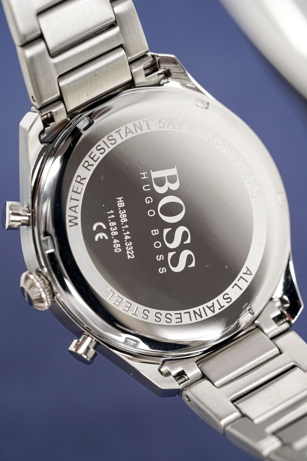 Hugo Boss Men S Watch Chronograph Pioneer Blue Hb1513867 -korean beauty