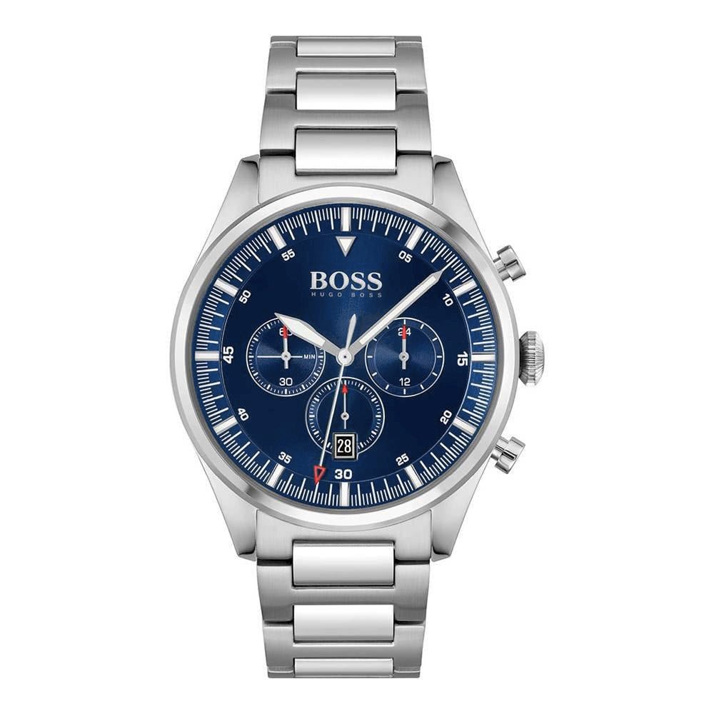 Hugo Boss Men S Watch Chronograph Pioneer Blue Hb1513867 -korean beauty