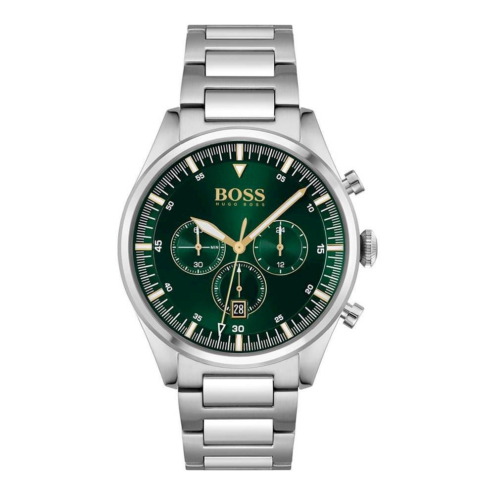 Hugo Boss Men S Watch Chronograph Pioneer Green Hb1513868 -korean beauty