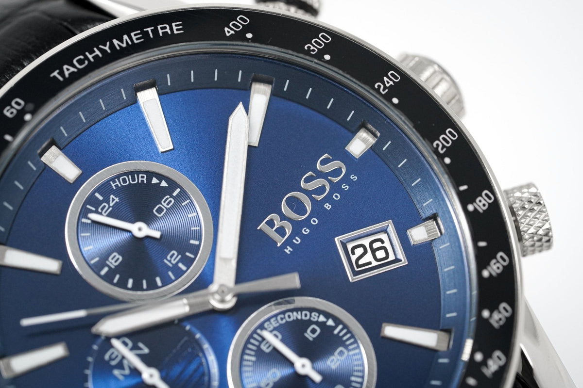 Hugo Boss Men S Watch Chronograph Rafale Blue Hb1513391 -korean beauty