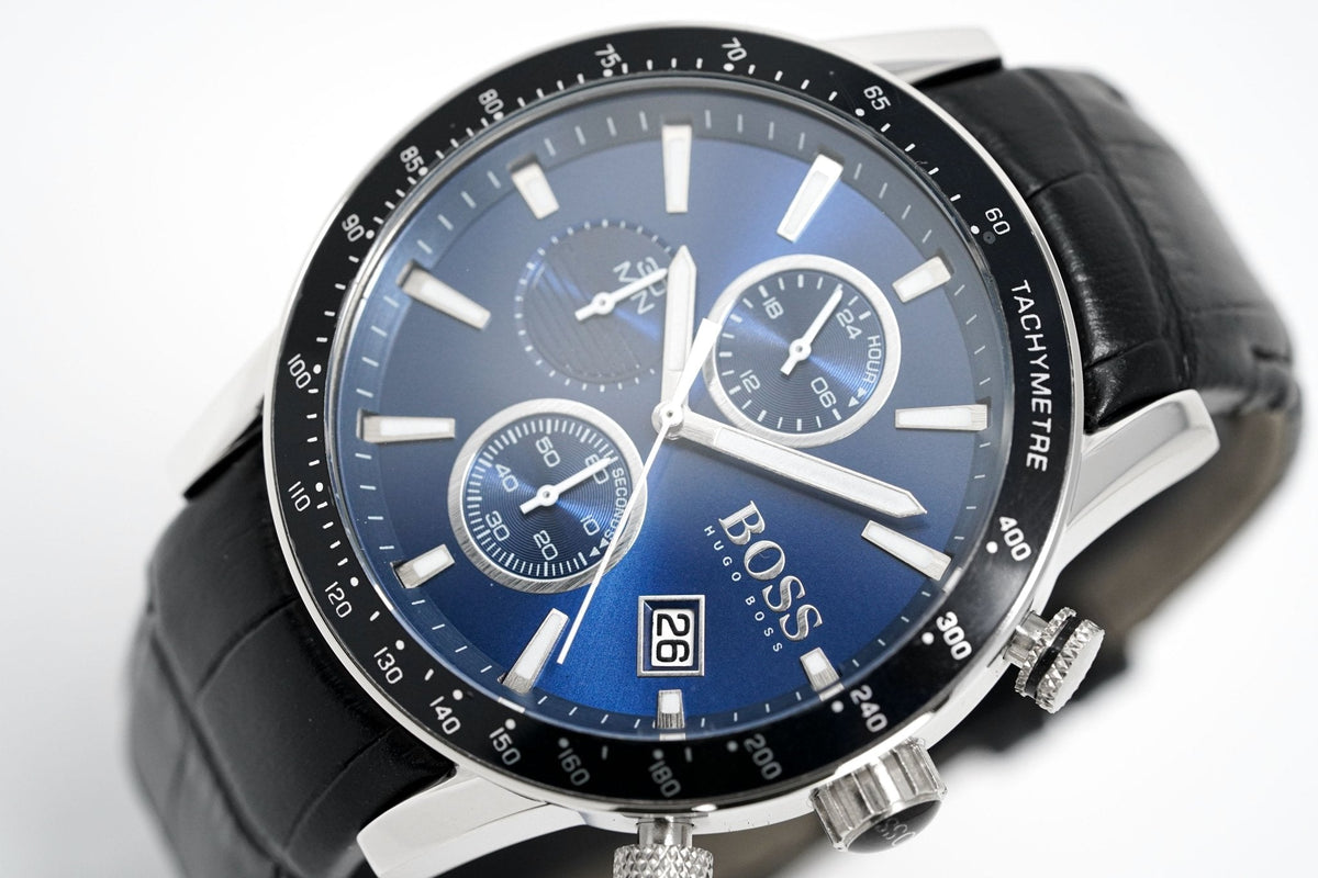 Hugo Boss Men S Watch Chronograph Rafale Blue Hb1513391 -korean beauty