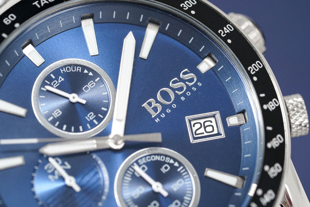 Hugo Boss Men S Watch Chronograph Rafale Blue Hb1513510 -korean beauty