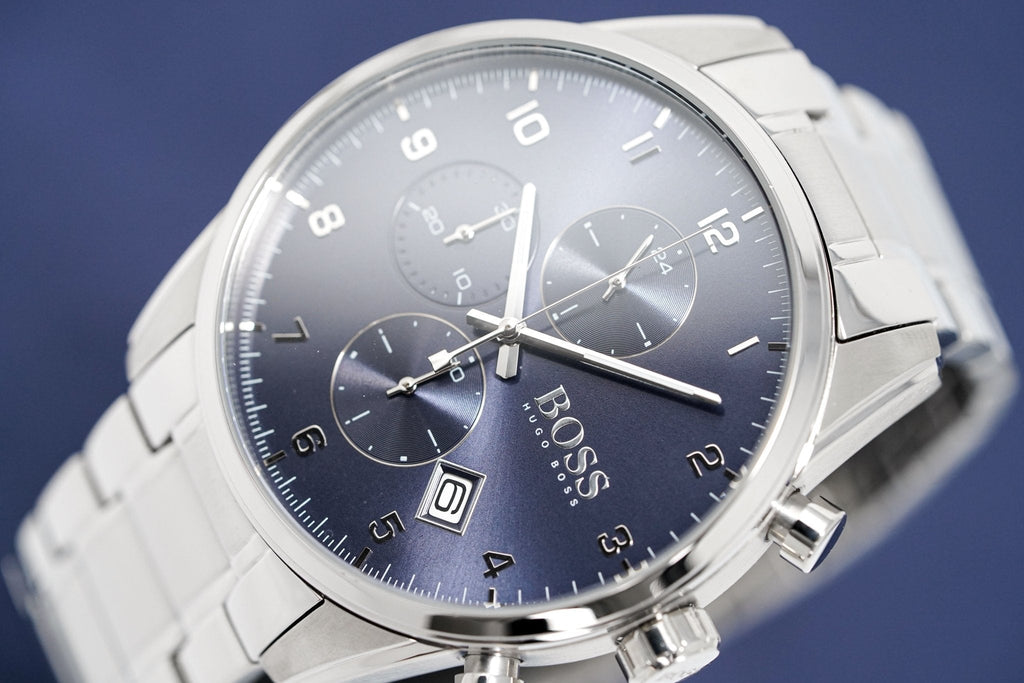 Hugo Boss Men S Watch Chronograph Skymaster Blue Hb1513784 -korean beauty