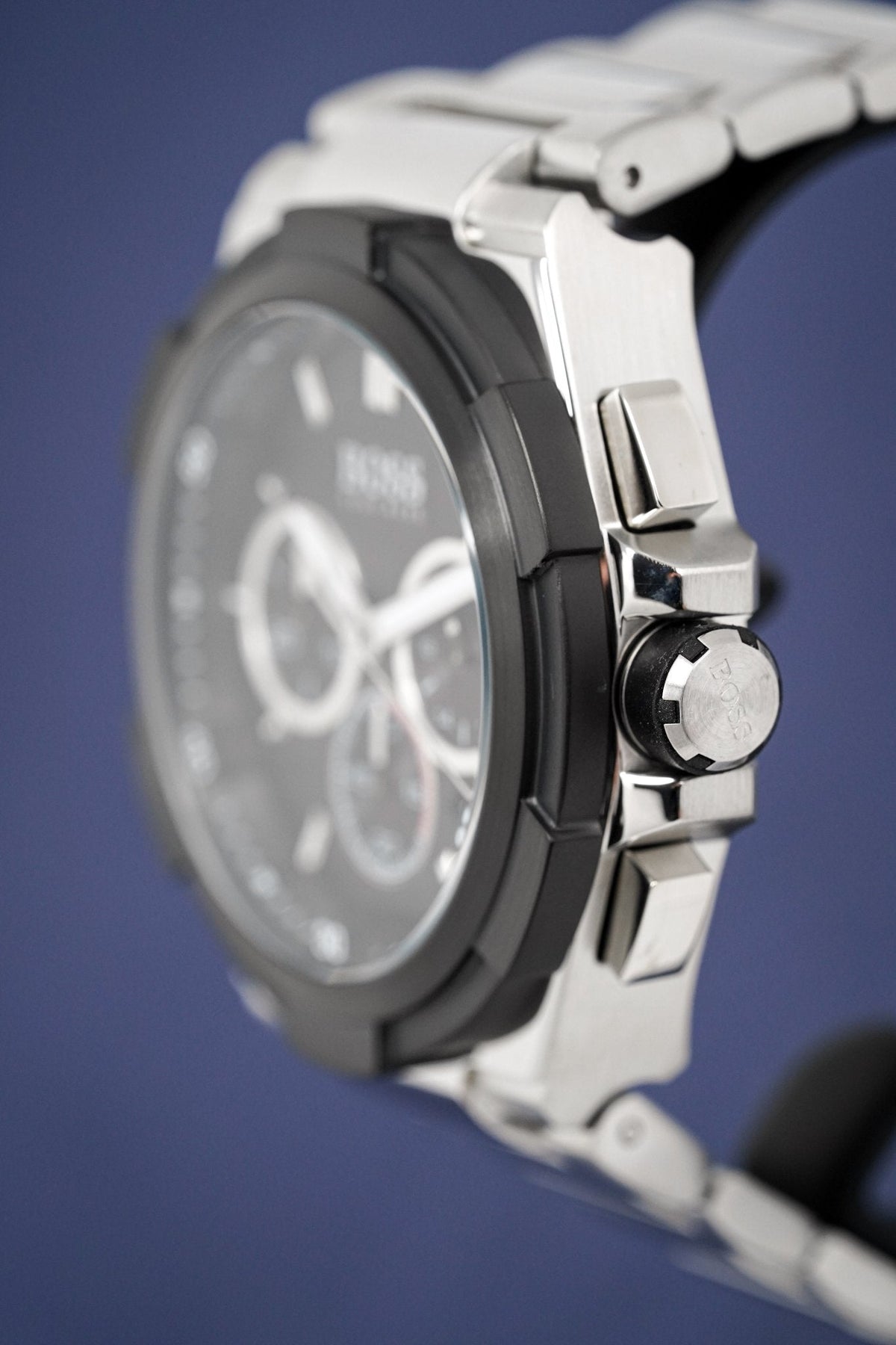 Hugo Boss Men S Watch Chronograph Supernova Black Hb1513359 -korean beauty