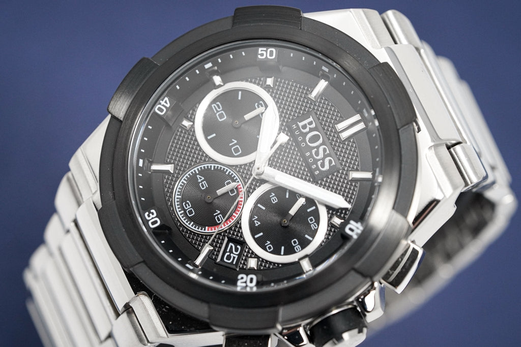 Hugo Boss Men S Watch Chronograph Supernova Black Hb1513359 -korean beauty