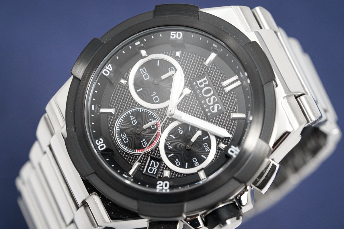 Hugo Boss Men S Watch Chronograph Supernova Black Hb1513359 -korean beauty