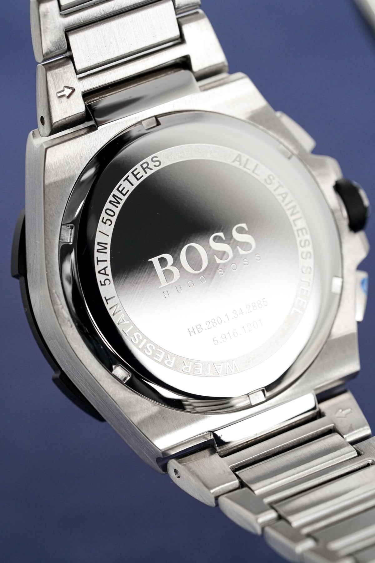 Hugo Boss Men S Watch Chronograph Supernova Blue Hb1513360 -korean beauty