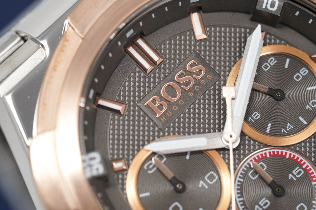 Hugo Boss Men S Watch Chronograph Supernova Grey Hb1513362 -korean beauty
