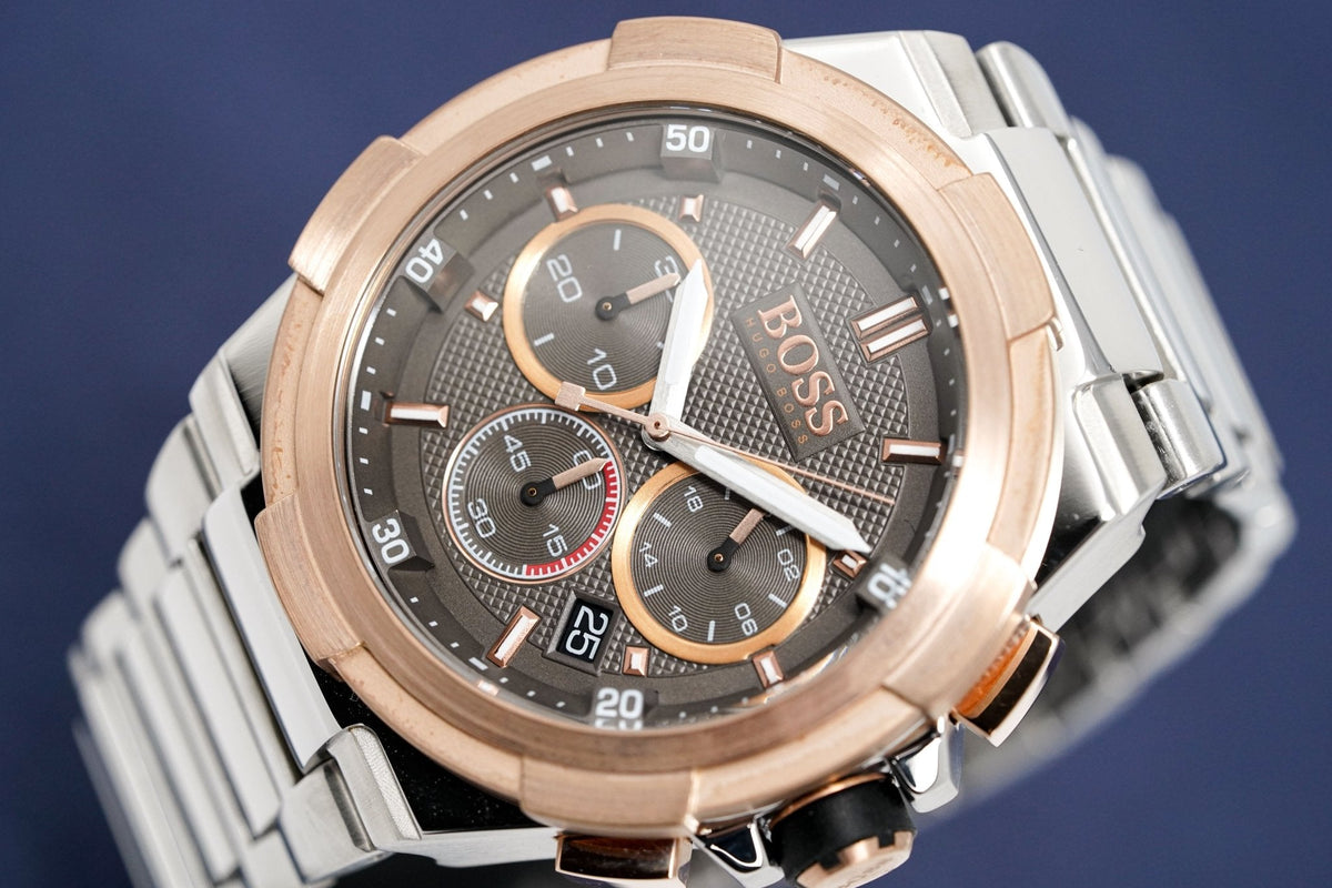Hugo Boss Men S Watch Chronograph Supernova Grey Hb1513362 -korean beauty