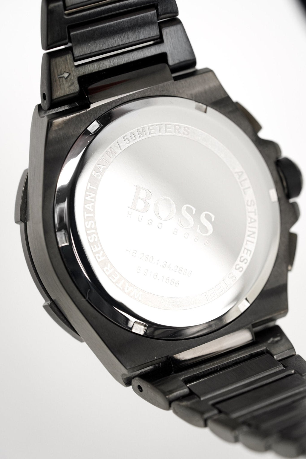 Hugo Boss Men S Watch Chronograph Supernova Gun Metal Hb1513361 -korean beauty
