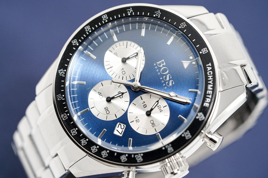 Hugo Boss Men S Watch Chronograph Trophy Blue Hb1513630 -korean beauty