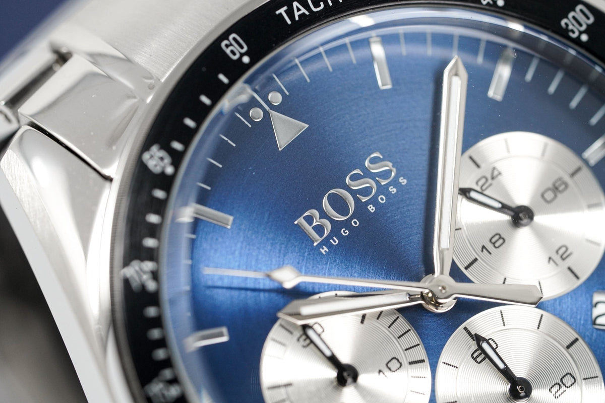 Hugo Boss Men S Watch Chronograph Trophy Blue Hb1513630 -korean beauty