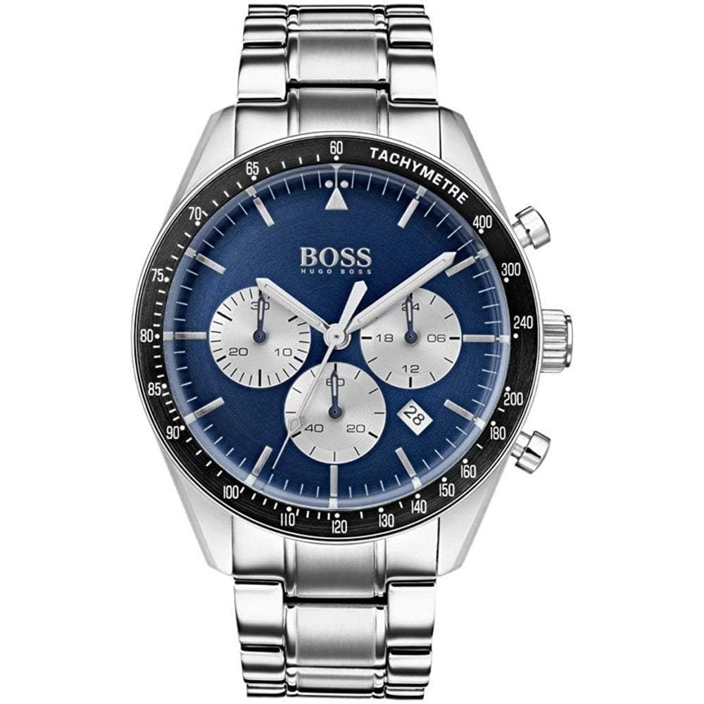 Hugo Boss Men S Watch Chronograph Trophy Blue Hb1513630 -korean beauty