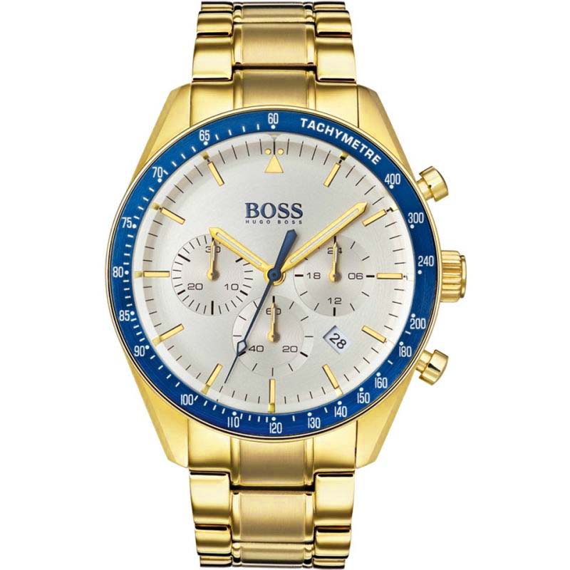 Hugo Boss Men S Watch Chronograph Trophy Gold Hb1513631 -korean beauty