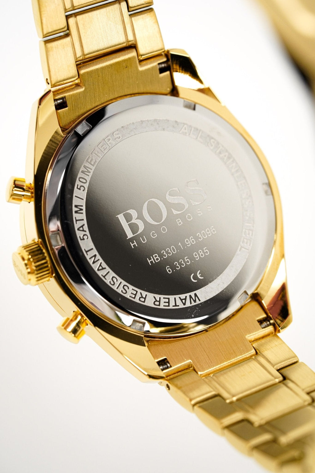 Hugo Boss Men S Watch Chronograph Trophy Gold Hb1513631 -korean beauty