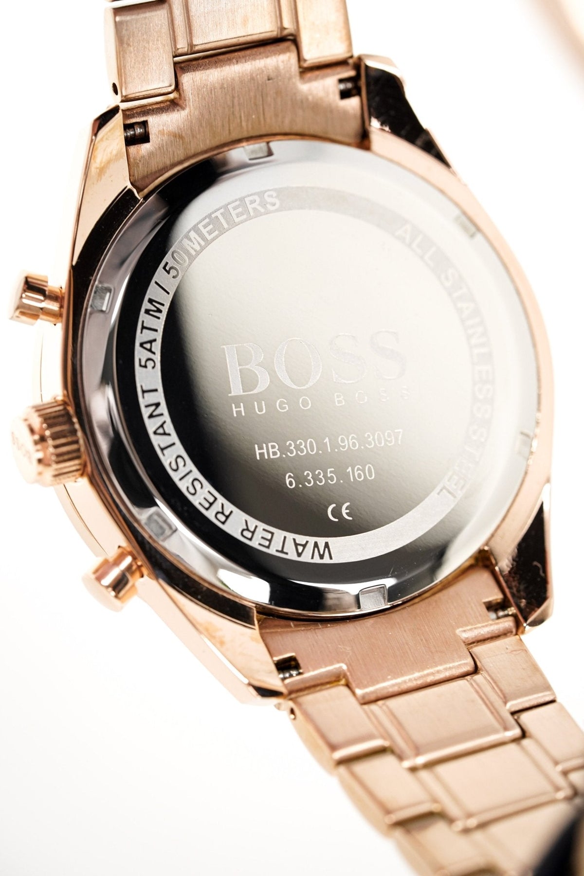 Hugo Boss Men S Watch Chronograph Trophy Rose Gold Hb1513632 -korean beauty