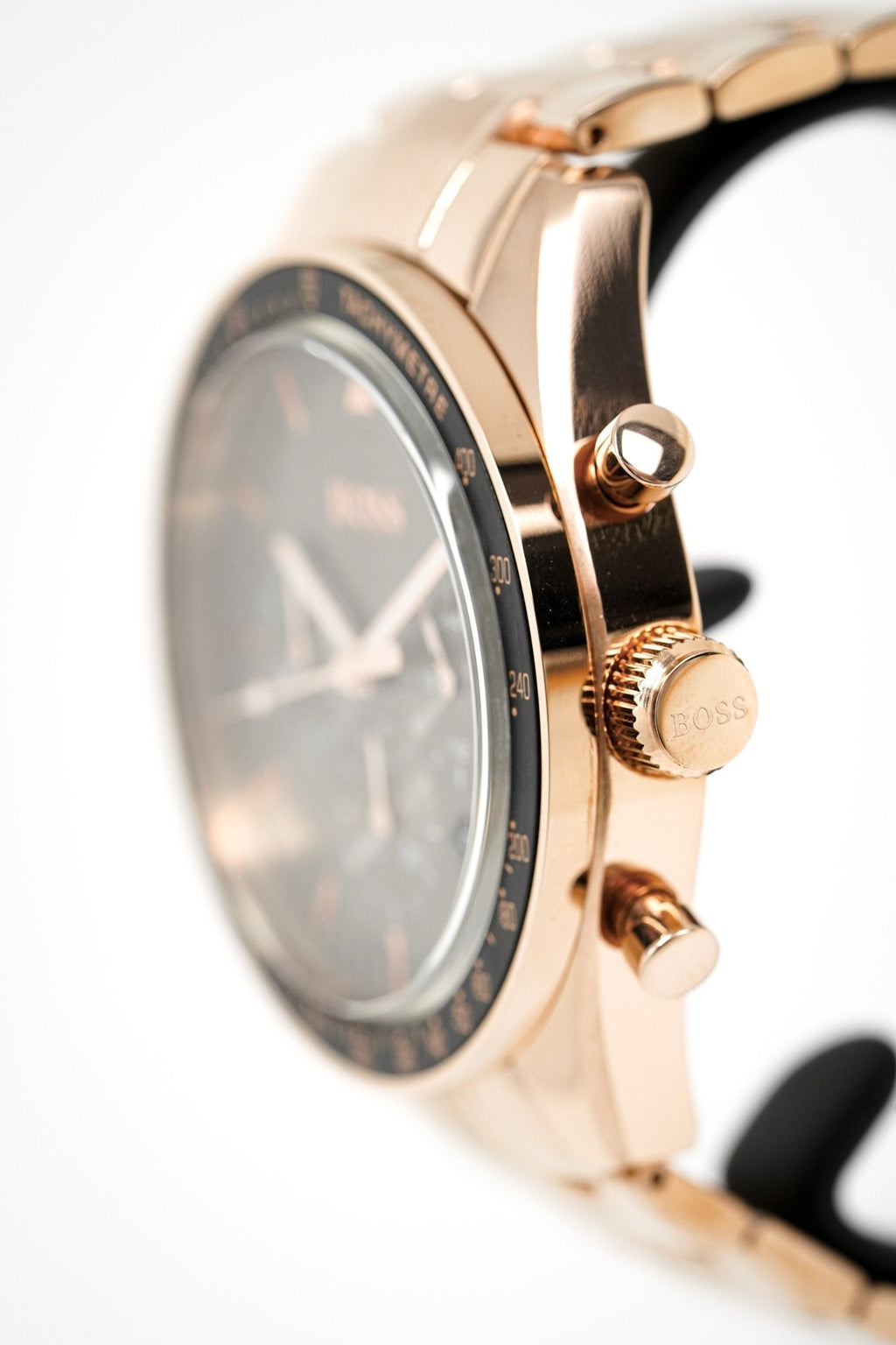 Hugo Boss Men S Watch Chronograph Trophy Rose Gold Hb1513632 -korean beauty