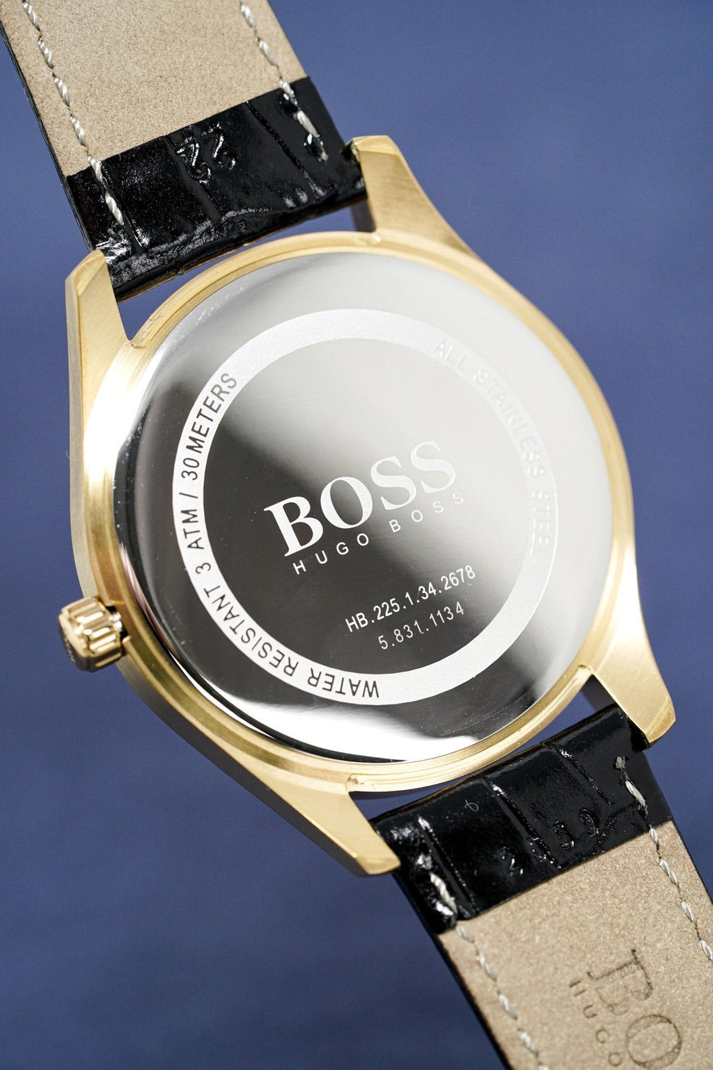 Hugo Boss Watch Classic Gold Plate White Hb1513020 -korean beauty