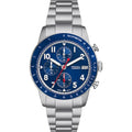 Fossil Sport Tourer Chronograph Stainless Steel Bracelet Blue Dial Men S Watch Fs6047 -korean beauty