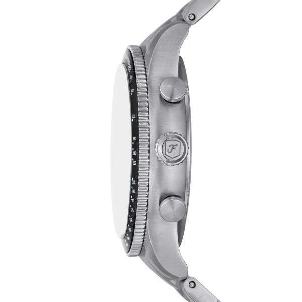 Fossil Sport Tourer Chronograph Stainless Steel Bracelet Black Dial Men S Watch Fs6045 -korean beauty