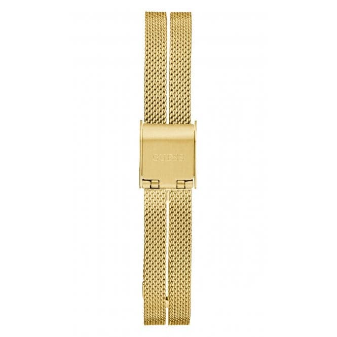 Guess Watches Ladies Array Stainless Steel Mesh Gold Tone Watch Gw0471l2 -korean beauty
