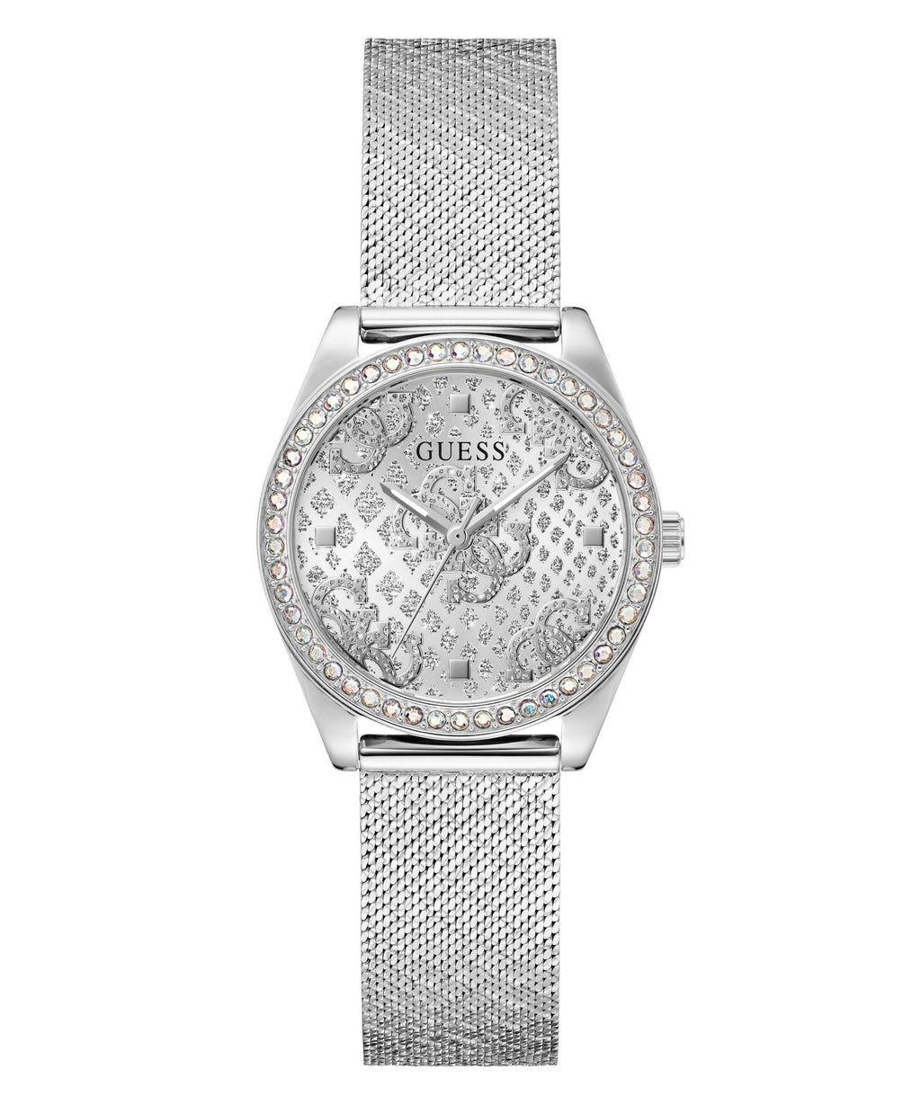 Ladies Boa Silver Tone Mesh Watch Gw0748l1 -korean beauty