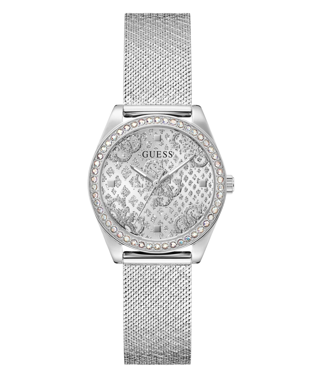 Ladies Boa Silver Tone Mesh Watch Gw0748l1 -korean beauty