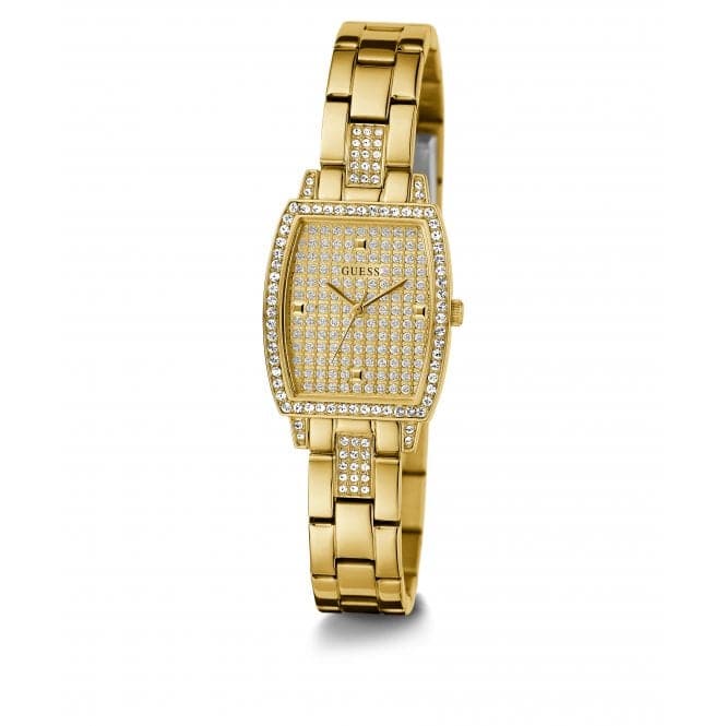 Guess Watches Ladies Brilliant Gold Tone Watch Gw0611l2 -korean beauty