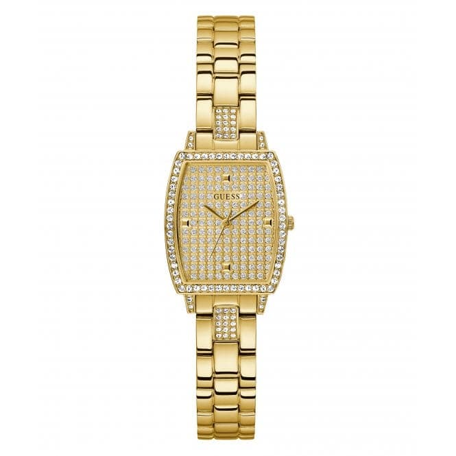 Guess Watches Ladies Brilliant Gold Tone Watch Gw0611l2 -korean beauty