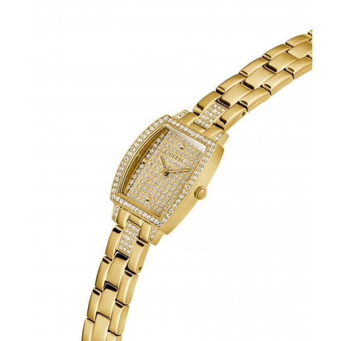 Guess Watches Ladies Brilliant Gold Tone Watch Gw0611l2 -korean beauty