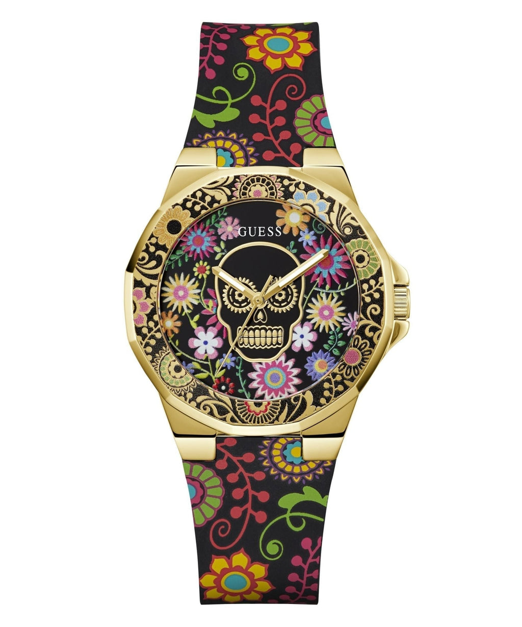 Ladies Calaverta Gold Tone Silicone Watch Gw0754l1 -korean beauty