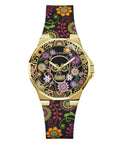 Ladies Calaverta Gold Tone Silicone Watch Gw0754l1 -korean beauty
