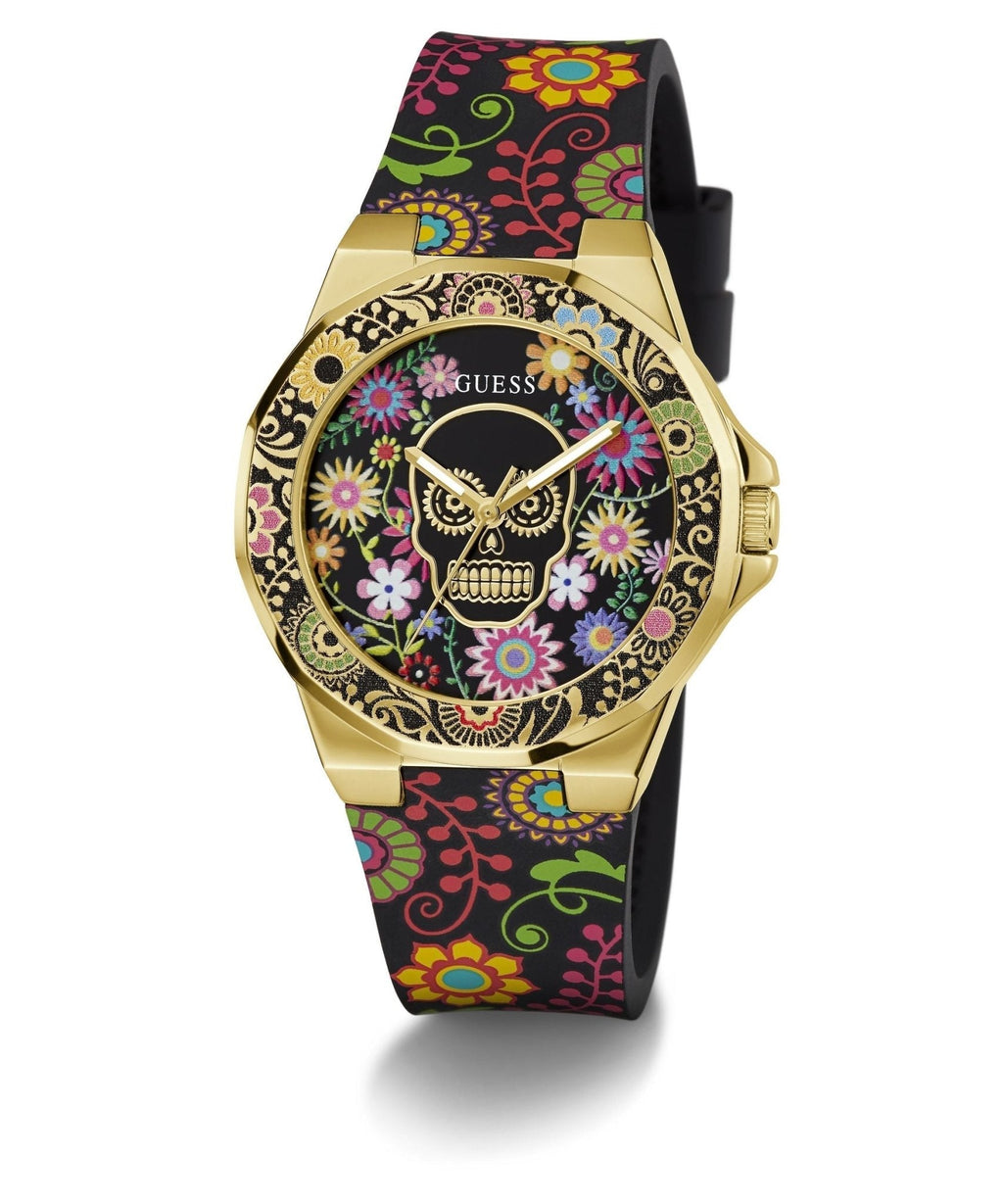 Ladies Calaverta Gold Tone Silicone Watch Gw0754l1 -korean beauty