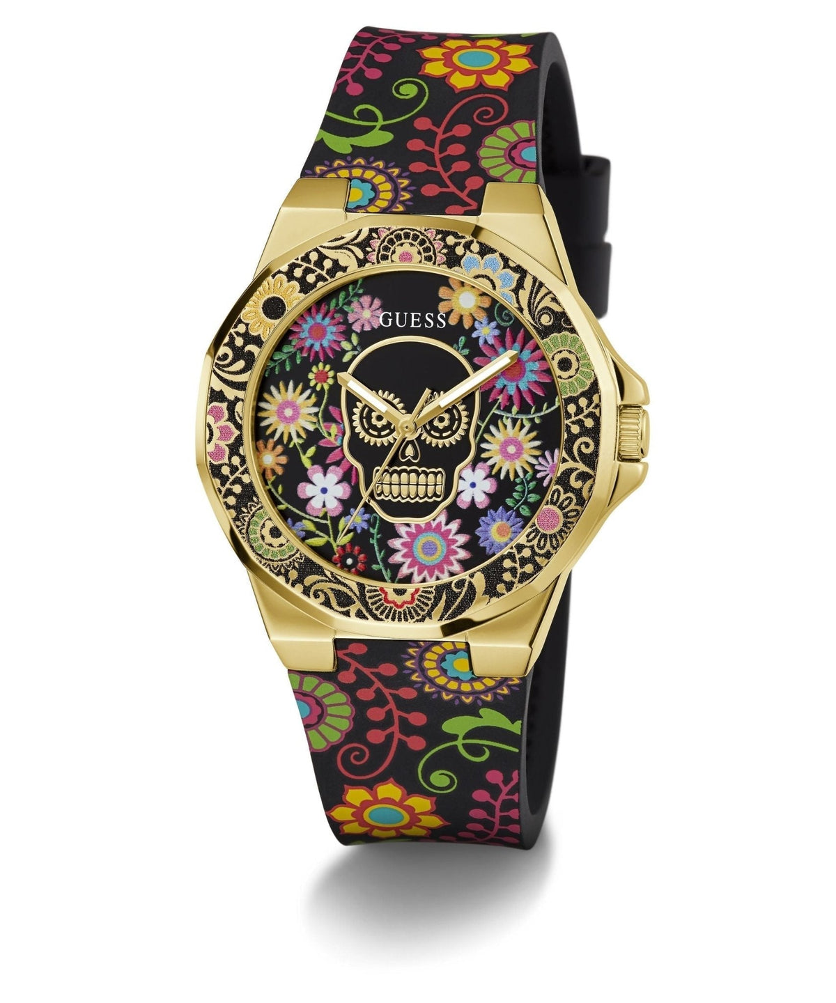 Ladies Calaverta Gold Tone Silicone Watch Gw0754l1 -korean beauty