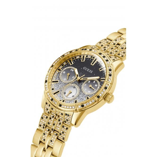 Guess Watches Ladies Cascade Stainless Steel Gold Tone Watch Gw0365l2 -korean beauty