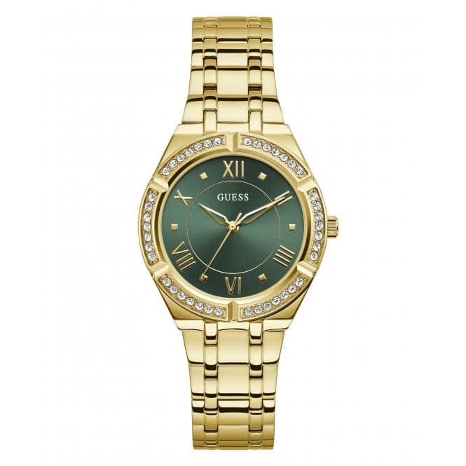 Guess Watches Ladies Cosmo Gold Tone Watch Gw0033l8 -korean beauty