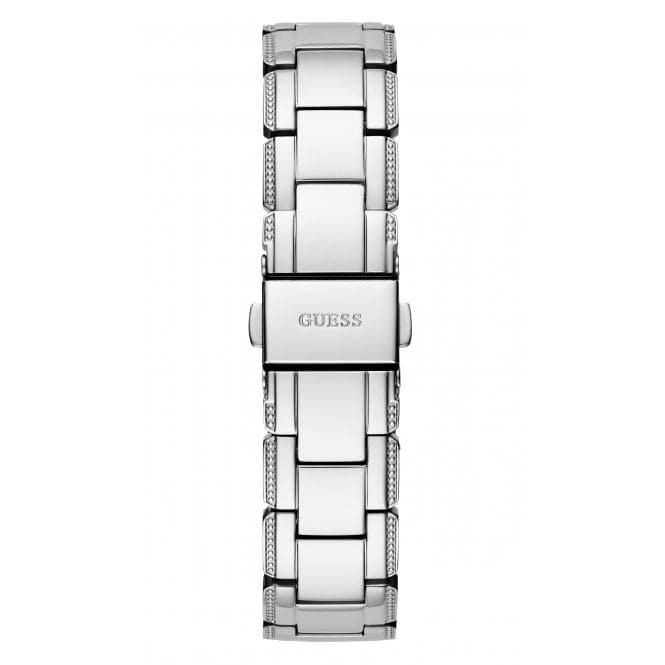 Guess Watches Ladies Crystal Clear Stainless Steel Silver Watch Gw0470l1 -korean beauty