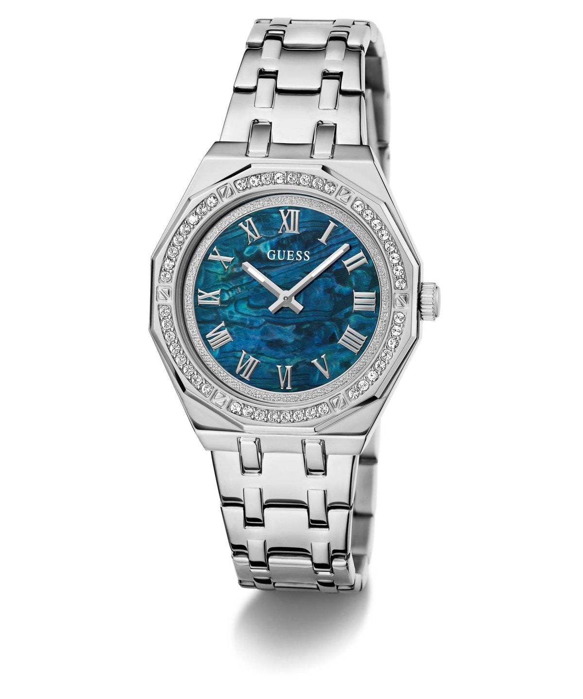 Ladies Desire Silver Tone Stainless Steel Watch Gw0770l1 -korean beauty