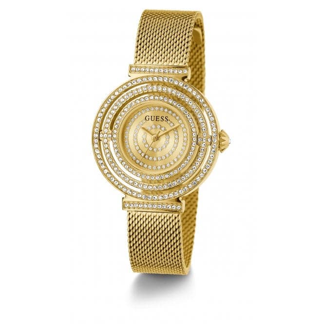 Guess Watches Ladies Dream Stainless Steel Gold Watch Gw0550l2 -korean beauty