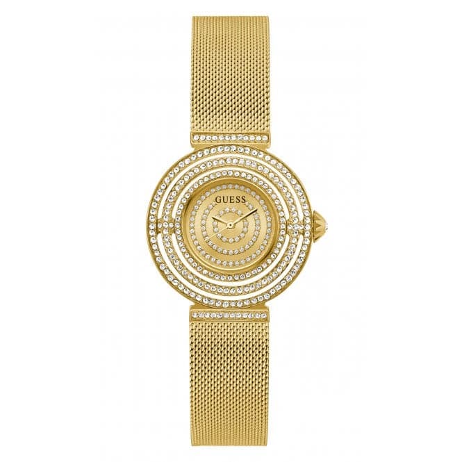 Guess Watches Ladies Dream Stainless Steel Gold Watch Gw0550l2 -korean beauty