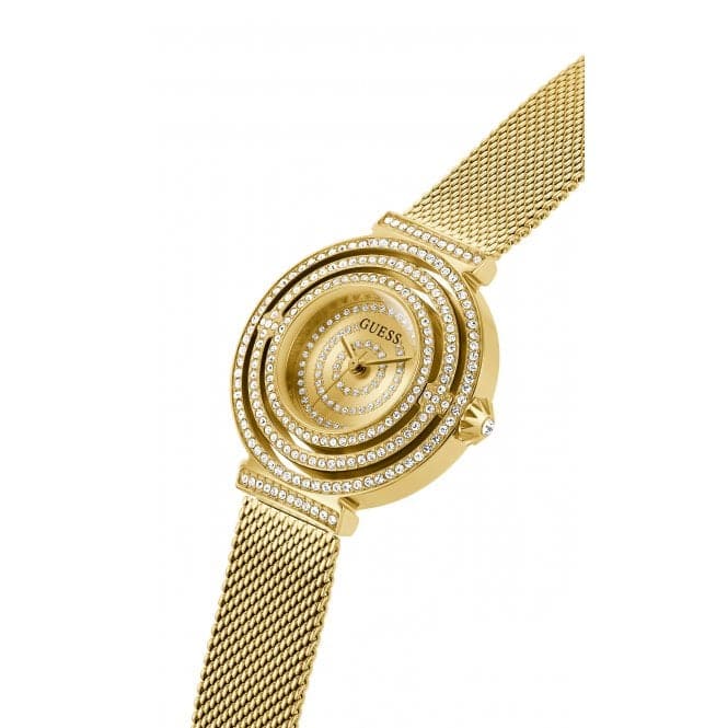 Guess Watches Ladies Dream Stainless Steel Gold Watch Gw0550l2 -korean beauty