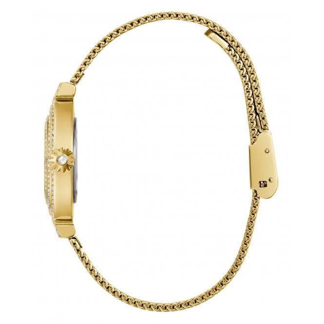 Guess Watches Ladies Dream Stainless Steel Gold Watch Gw0550l2 -korean beauty