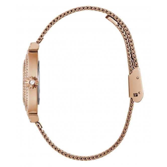 Guess Watches Ladies Dream Stainless Steel Rose Gold Watch Gw0550l3 -korean beauty