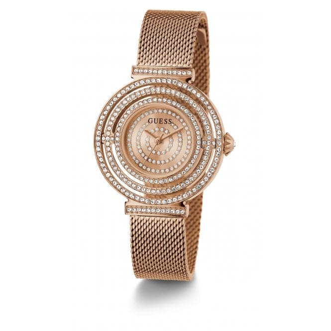 Guess Watches Ladies Dream Stainless Steel Rose Gold Watch Gw0550l3 -korean beauty