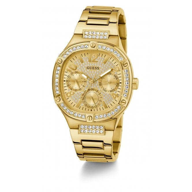 Guess Watches Ladies Duchess Stainless Steel Gold Watch Gw0558l2 -korean beauty