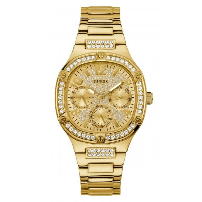 Guess Watches Ladies Duchess Stainless Steel Gold Watch Gw0558l2 -korean beauty