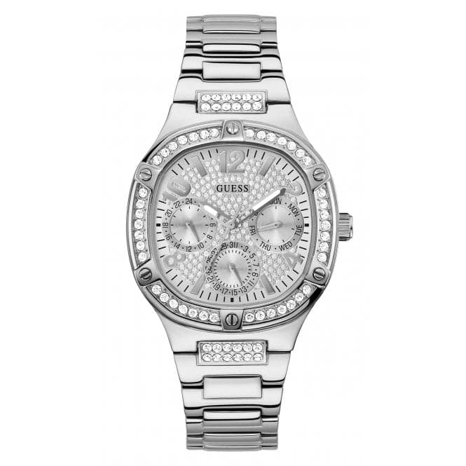 Guess Watches Ladies Duchess Stainless Steel Silver Watch Gw0558l1 -korean beauty