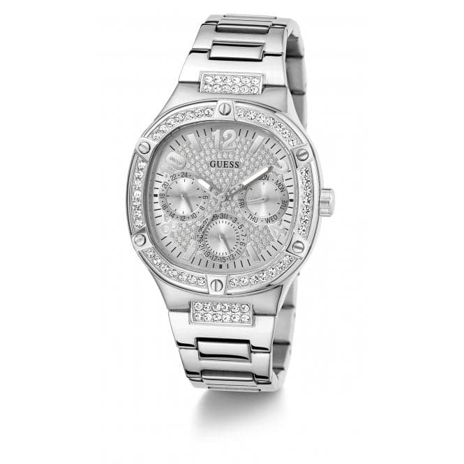 Guess Watches Ladies Duchess Stainless Steel Silver Watch Gw0558l1 -korean beauty